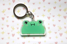 Load image into Gallery viewer, Wholesome Blob the frog keychain
