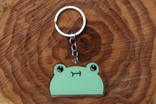 Load image into Gallery viewer, Wholesome Blob the frog keychain
