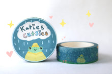 Load image into Gallery viewer, Rainy Day Blob the frog Washi Tape
